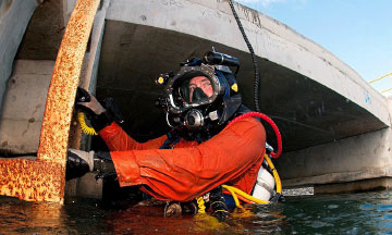 Diver with Mask